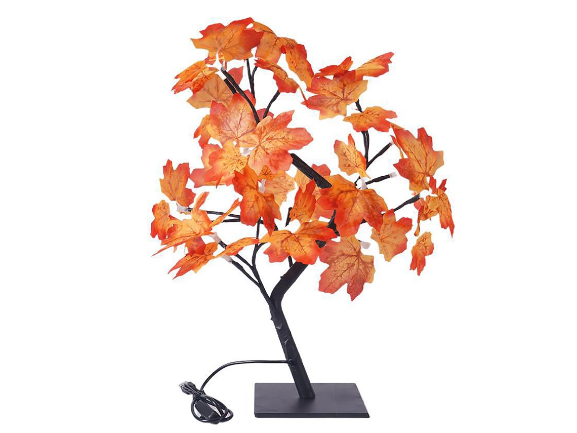 Lâmpada De Mesa Led Simulação De Árvore De Maple Decoração