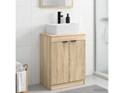 Vidaxl Gabinete De Banheiro Com Pia Carvalho Sonoma 54 X 35 X 83 Cm