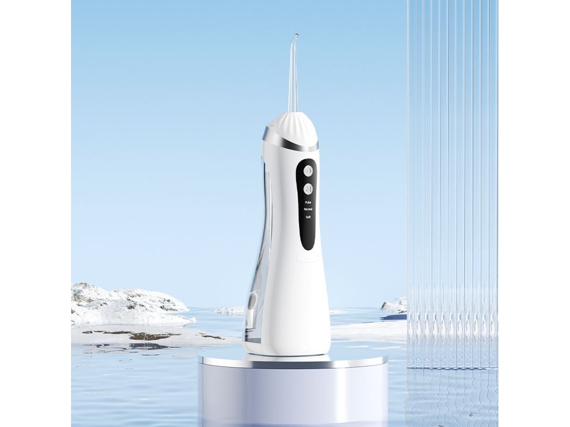 Irrigador Oral 4 Em 1, Design À Prova Dágua Ipx7, Bateria de Longa Duração, Portátil, Irrigação Pulsada de Alta Pressão Cxc (branco)
