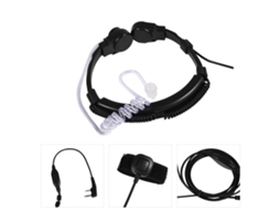 Headset Com Microfone De Garganta E Tubo Acústico Ptt Para Rádio Baofeng Uv5r Walkie Talkie