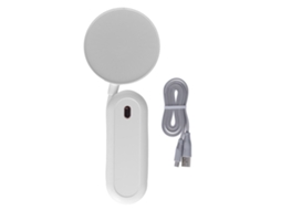Lâmpada de Escritório LED com Pescoço de Ganso, Luz Noturna, 3 Cores, Dimmer, Proteção Ocular, USB, Branco