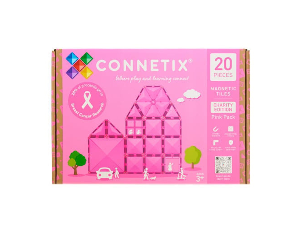 Pacote De Caridade Connectic Rosa Com 20 Unidades Connetix