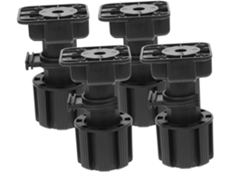 Villcase Conjunto De 4 Pés Suporte Ajustáveis Para Armários, Pés De Móveis Resistentes Para Cozinha E Banheiro