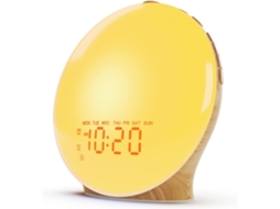 Despertador Com Luz De Nascer Do Sol Para Crianças, Sono Pesado, Quarto, Máquina De Som Com Ruído Branco (branco)