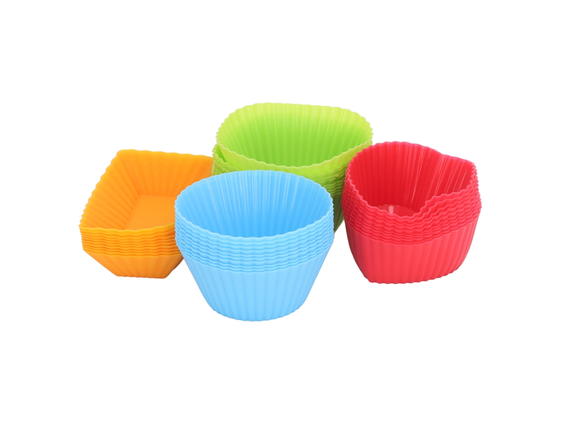 40 Moldes De Silicone Para Bento Assar Cupcakes