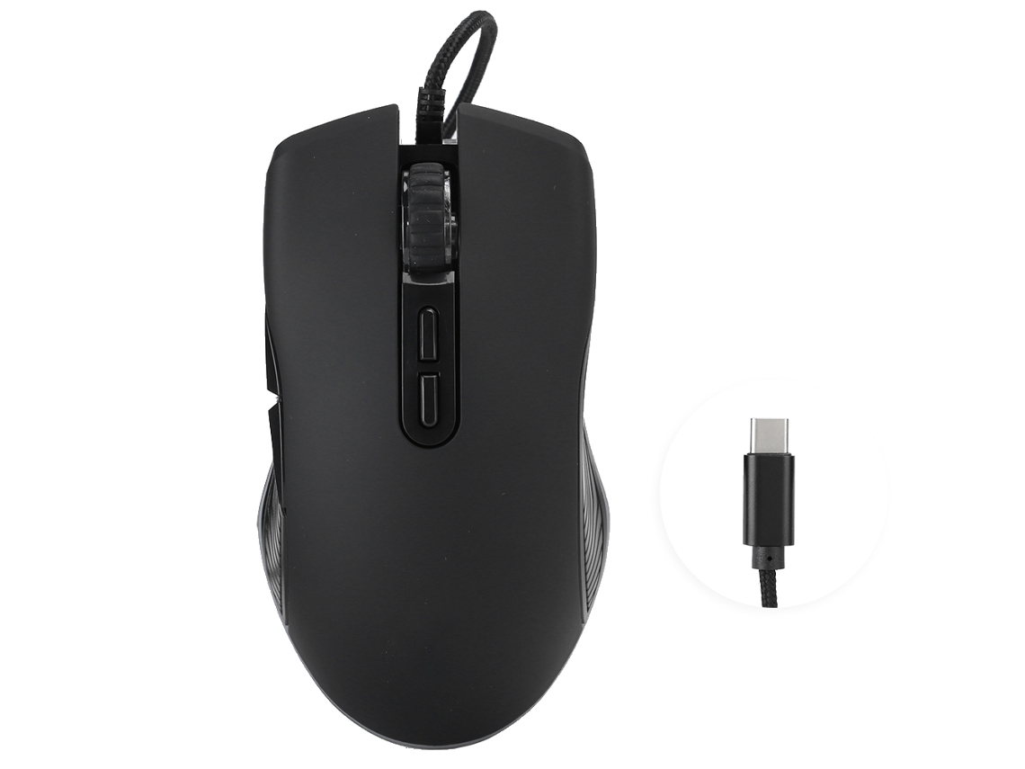 Rato Gamer com Fio LAXISCREED (3200dpi, retroiluminação rgb)