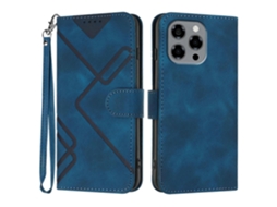 Capa De Couro Com Padrão De Linhas E Toque De Pele Para Doogee Note 58 / Note 58 Pro
