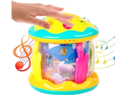 Projetor Musical Giratório Oceânico, Brinquedo Sensorial Para Bebês