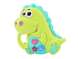 Mali brinquedo Musical Eletrônico Dinossauro com Luz e Som para Educação Infantil Precoce Verde