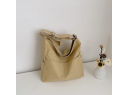 Bolso Hombro Grande De Lona Para Estudiantes Mujer Con Bandolera Ajustable Casual De Moda Simple Para Escuela Y Ocasiones Diarias Caqui