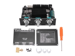 Placa Amplificadora 2.1 Canais 2x50w 100w Com Agudos E Graves, Bluetooth 5.1, Controle Por Aplicativo, Módulo Hifi Para Android