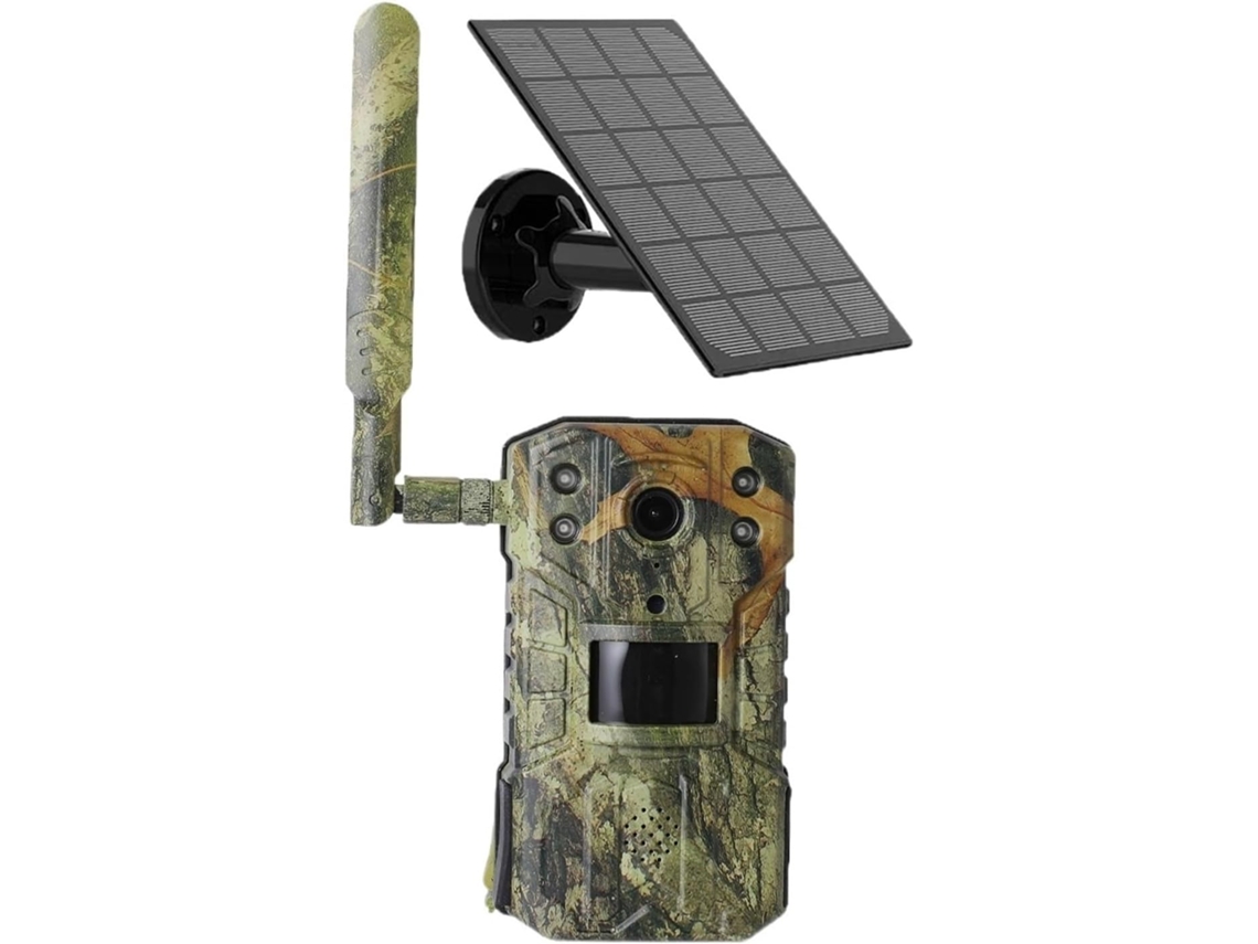 Caméra Faune Sauvage Solaire 4mp 4g Étanche SFUSHOS