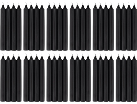COM-FORT HOUSE- Vela de Mesa Negra Velas Decorativas Sem Perfume Velas para a Tua Casa COM-FORT HOUSE
