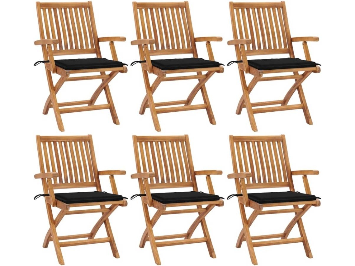 Folding Chair, Folding Chairs Vidaxl Preto Madeira (n/a)