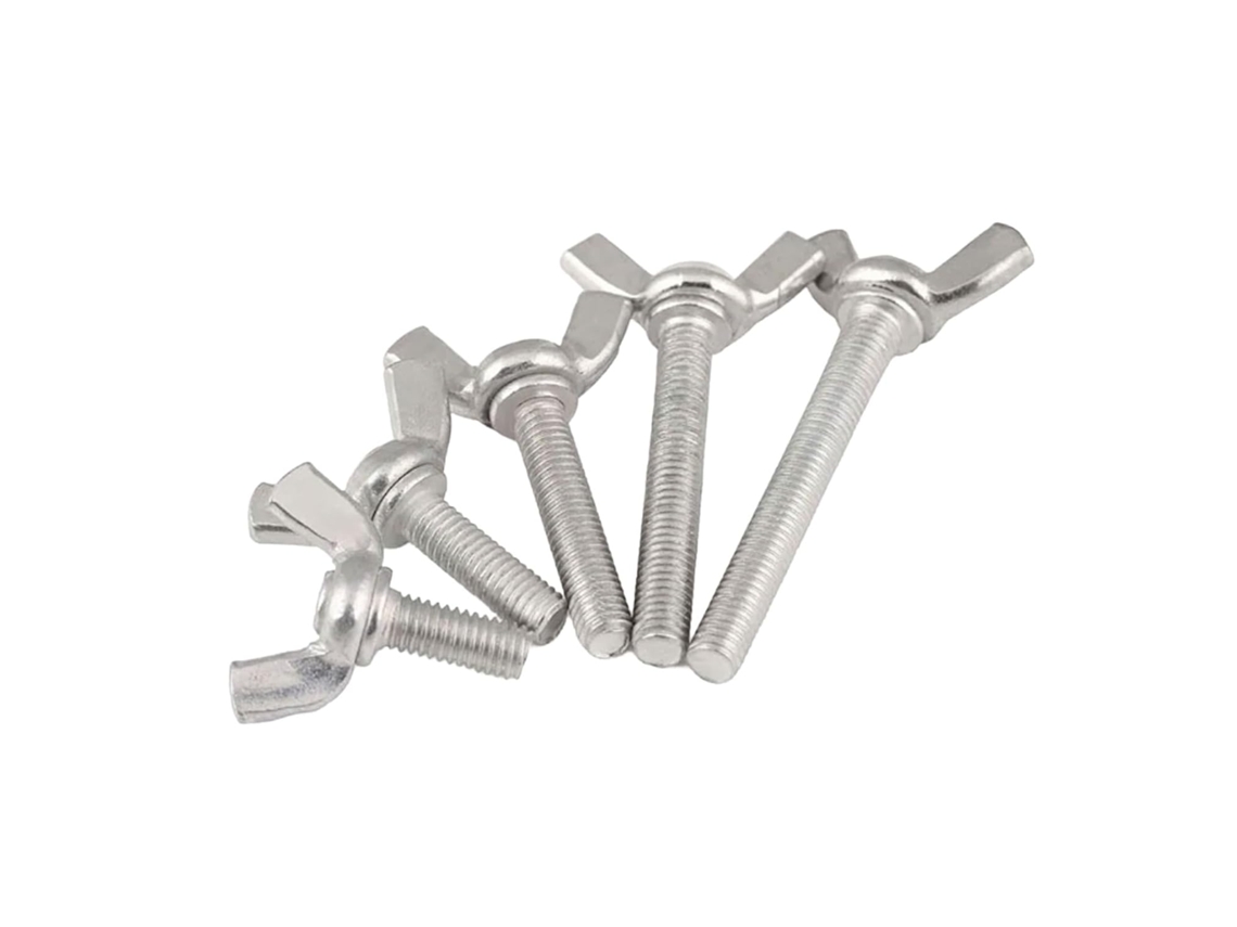 Parafusos De Asa M6 M8 Em Aço Carbono Aperto Manual Para Fácil Montagem Prata A, 50mm