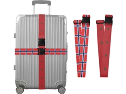 Conjunto De 2 Cintas Para Bagagem Com A Bandeira Nacional Da Noruega Perfeitas Negócios Marrocos Resistentes E