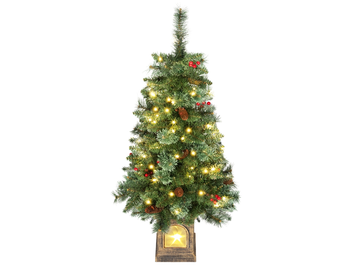 120 Cm, Natal Artificial, Árvore De, Com 214 Dicas E 100 Iluminação 8 Modos