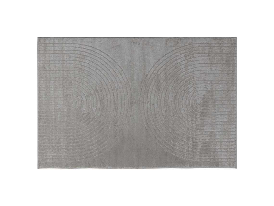 Conjunto 1 Tapete Interno Vidaxl Cinzento Poliéster (200 X 140 Cm)