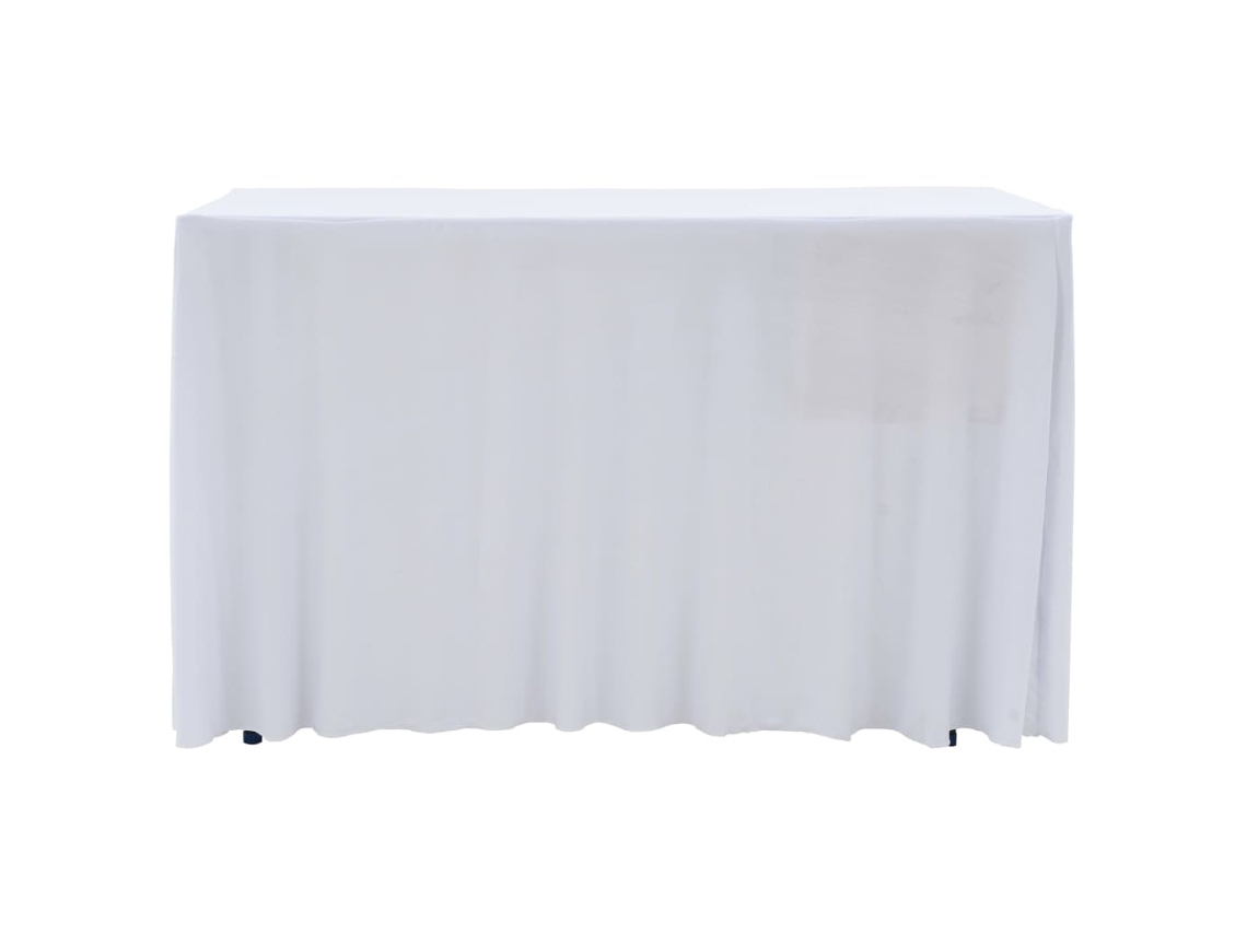 Maison Exclusive - Toalha de Mesa Extensível C/ Camilha 2 Peças 183x76x74 cm Branca