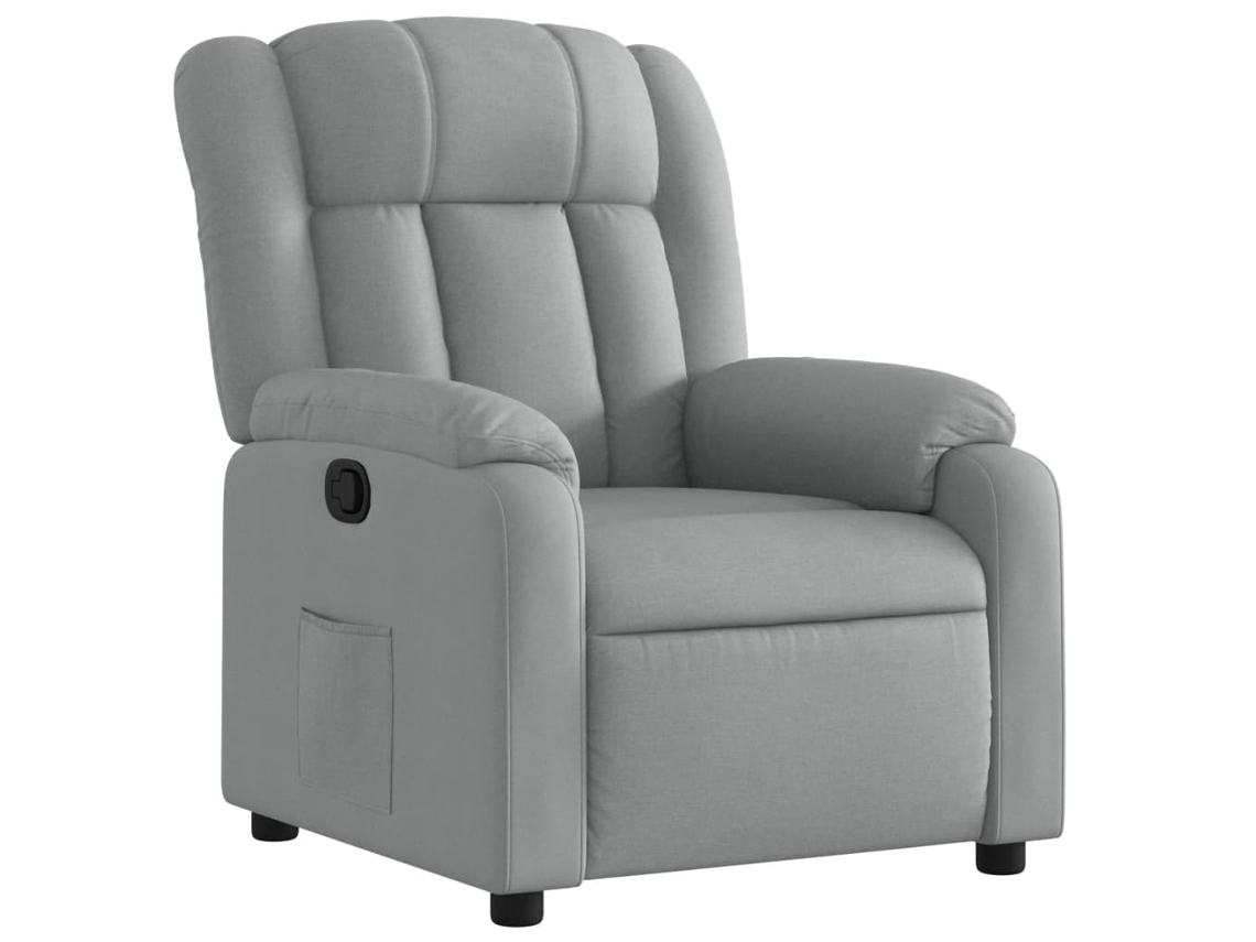 Recliner Chair, Recliner Chairs Vidaxl Cinzeto Tecido