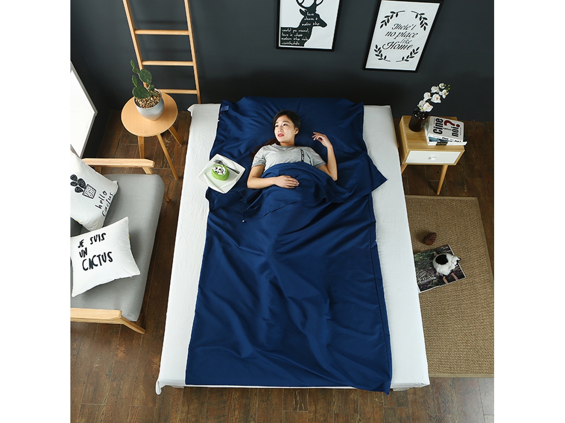 Forro de Saco de Dormir Leve Camping Hotel Viagem