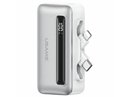 Usams Powerbank 4500mah Para Lightning Iphone 11 12 13 14 20w Pd Carregamento Rápido