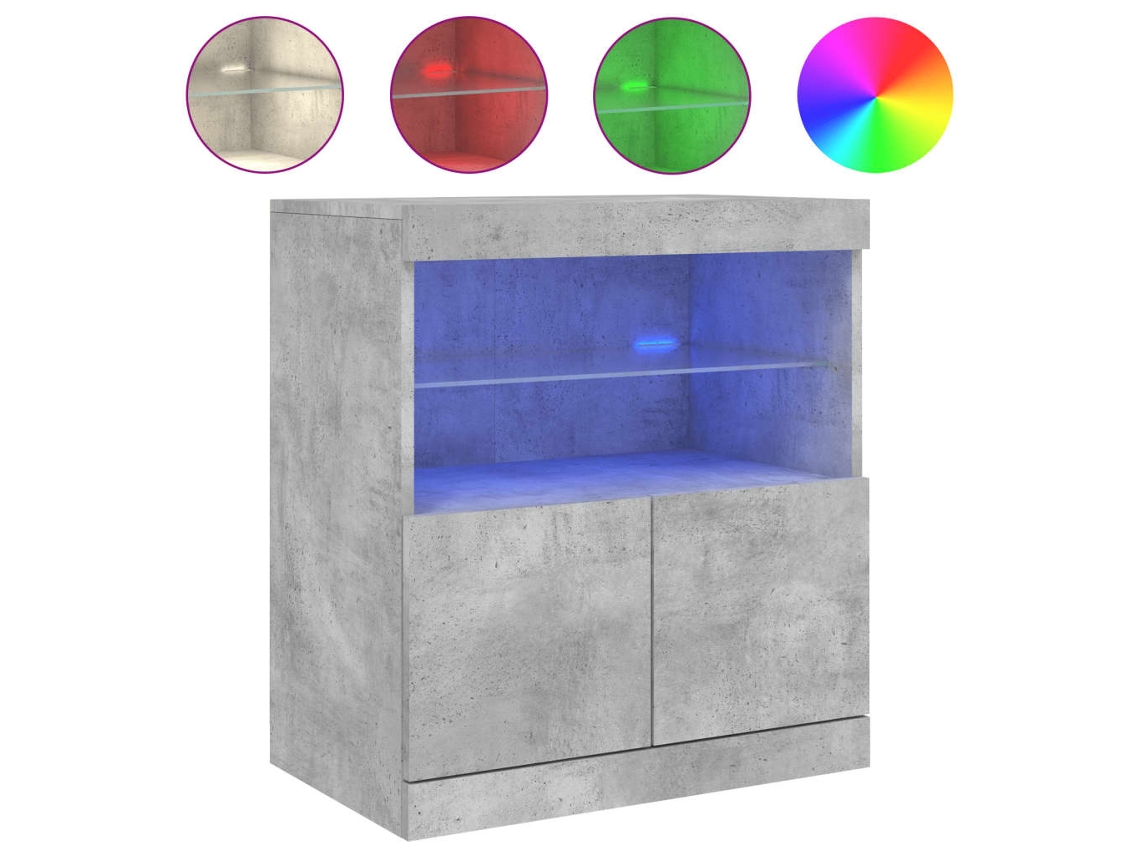 Sideboard, Sideboards Vidaxl Cinzeto Madeira Processada (n/a)