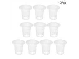 10pcs Cesta Hidropônica, Plástico Respirável S/MARCA