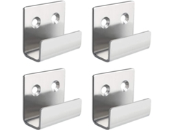 Ganchos Para Trilho De Quadros Em Aço Inoxidável, Grampos Pendurar Espelhos, Kit Suportes Resistente, 4 Peças (15 Mm Largura Inte -aquaforge