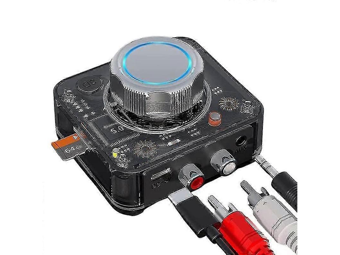 Receptor De Áudio Bluetooth 5.0 Estéreo 3d Sem Fio, Adaptador Para Cartão Tf, Rca E Entrada Auxiliar De 3,5 Mm Para Carro.