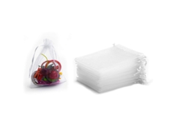 Sacos De Organza 7x9 Cm Embalagem Com 50 White