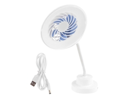 Ventilador de Mesa Recarregável Usb com Lanterna Led para Viagens de Ventilador Refrigerador de Ar de Escritório Doméstico ALLINLESS