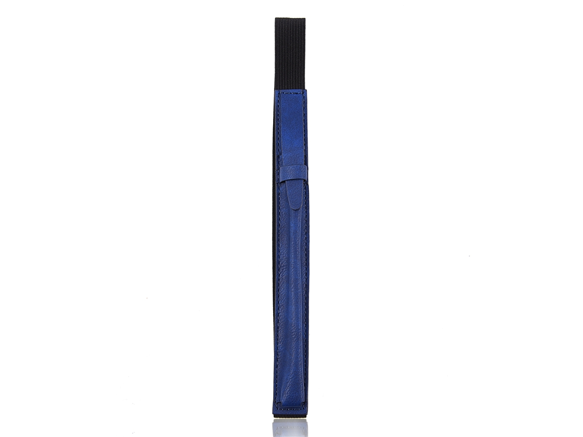 Estojo Para Caneta (proteção Resistente A Impactos) Estojo Para Caneta De Couro Pu Azul Escuro