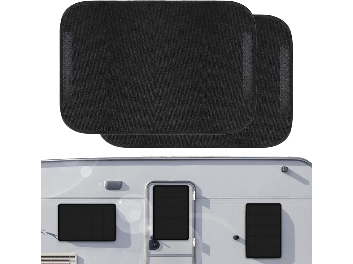Cortina dupla para porta de autocaravana