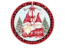Saia Para Árvore De Natal Jul-semesterdekoration Printed Trädbottendekoration Party Jul Qj Tree Skirt-6-aquaforge