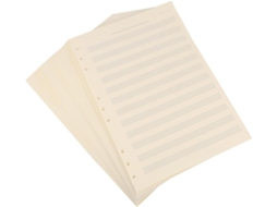 Papel Para Recarga De Manuscritos, Folhas Soltas, 2 Mm, 12 Linhas, 100 Folhas Em Branco, Ideal Para Cadernos De Música Gokoco