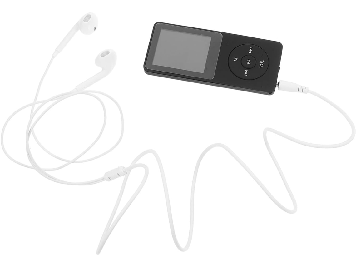 Reprodutor de MP3/MP4 com tela de 1 polegada, gravador de música portátil sem perdas para esportes, preto, Mini Voice, 1,8 polegadas