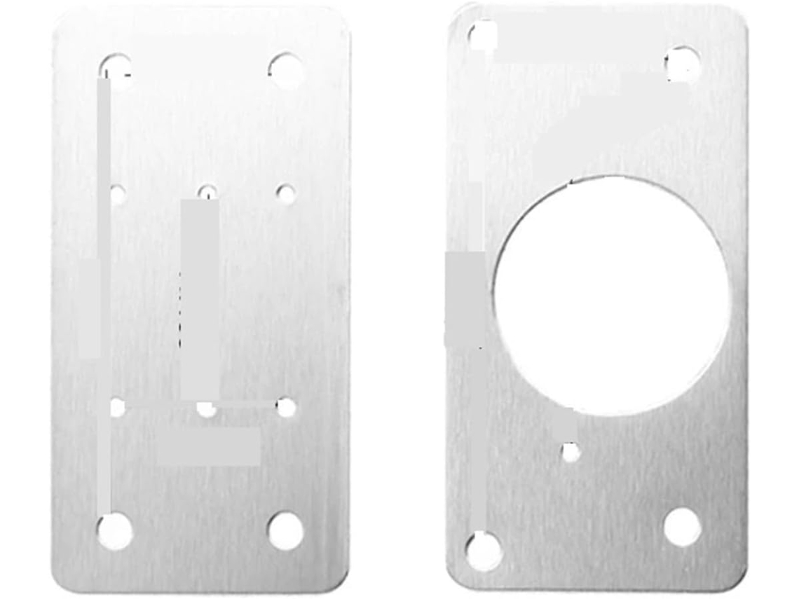 Kit Com 2 Dobradiças De Aço Inoxidável Para Reparo Danos Em Armários