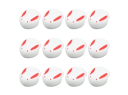 Mali 12 Protetores de Canto de Silicone Forma Coelho para Bebê Segurança Móveis Branco