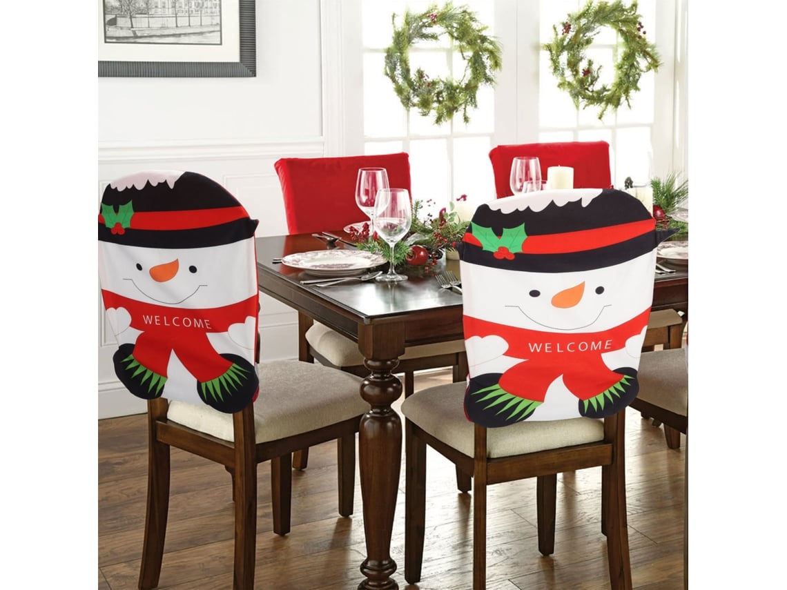 Pack de 4 bonecos de Natal com boneco de neve em estilo clássico LAXISCREED