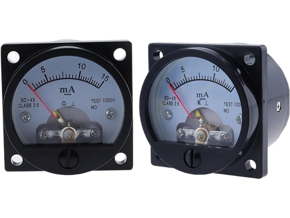 Amperímetro Analógico Cc Dialpanel 1 0-100 Ma 2 5" Classe So-45