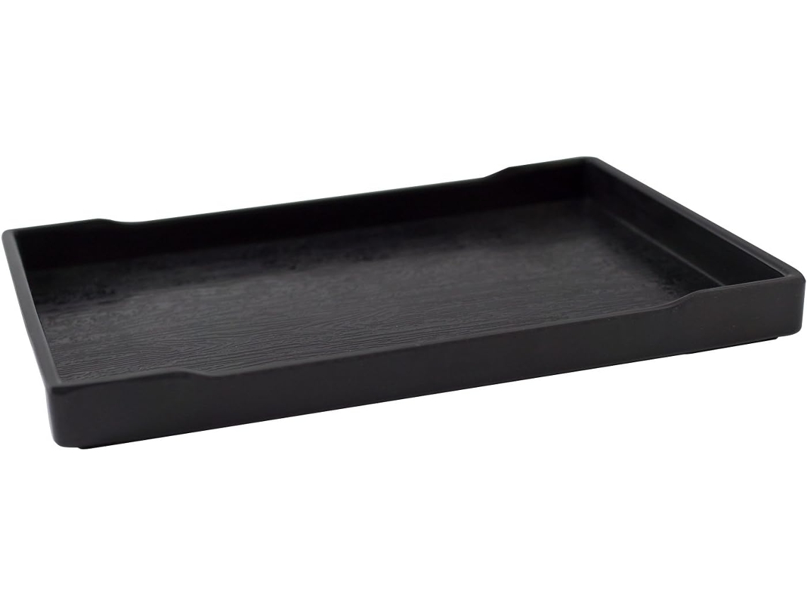 Tigela Portátil Para Água E Alimentos, Em Plástico, Tamanho M, Base Antiderrapante, Acabamento Preto, Indicado A Répteis, Lagartos