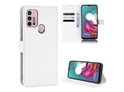 Capa De Celular Em Couro Com Textura De Diamante Para Motorola Moto G30 / G10 / G20 / G10 Power