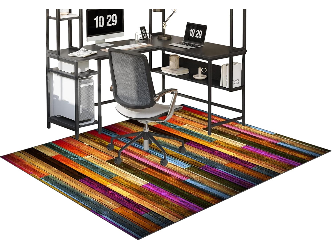 Tapete Protetor Piso Gamer 80 X 120 Cm Piso Parquet Xunzheng