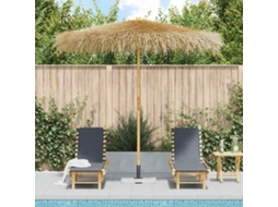 Vidaxl Guarda-sol De Bambu Com Cobertura Em Folhas De Bananeira 210 Cm