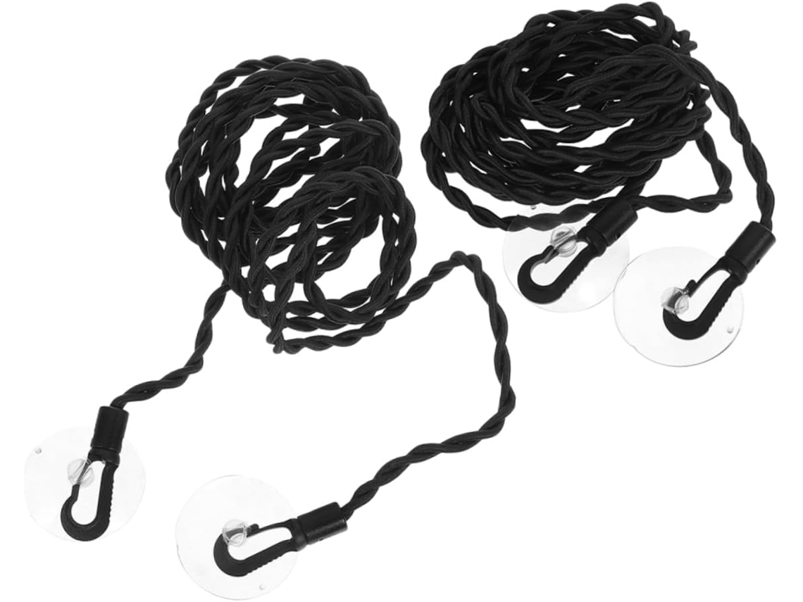 2 Varal de Roupa Externo Viagem Elástico com Ventosas Portátil e Retrátil para Hotéis, Ambientes CHABERLU