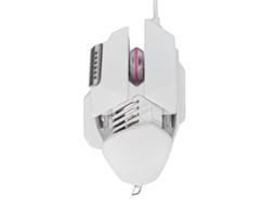 Mouse gamer com fio RGB efeito de iluminação de água refrigerada ajuste telescópico programação de macro 6 botões