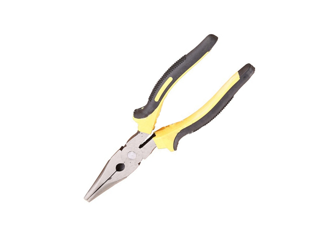 Yuru alicate de ponta chata, Aço, Pvc, Anti deslizante, Ergonômico, Resistente à Corrosão, 8 polegadas