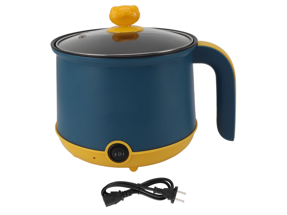 Panela Elétrica Mini 1.8l 600w Antiaderente Inox 2 Níveis Ajustáveis Eu Plug 220v | S/MARCA