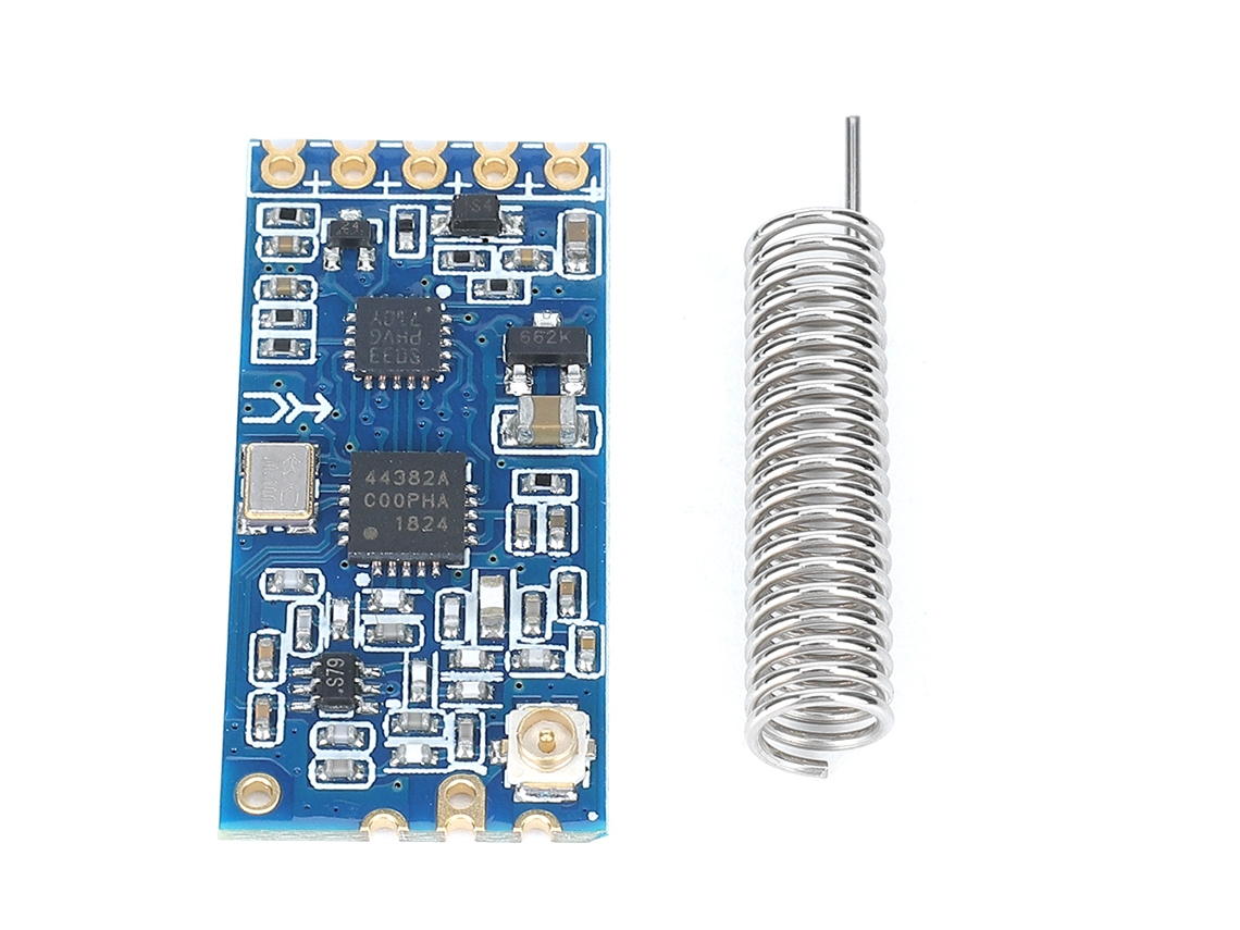 Módulo HC 12 com Puerto Serial Inalámbrico Si4463 1000m Antena de Resorte 433.4-473.0mhz com S/MARCA
